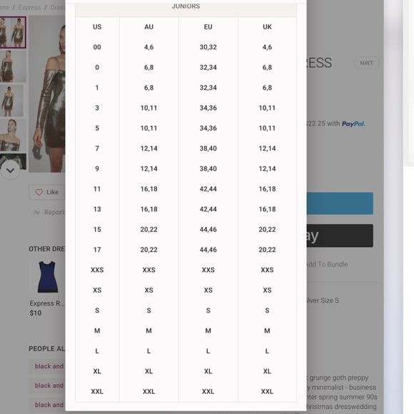 EXPRESS EXPRESS mini dress size XS - Picture 11 of 12